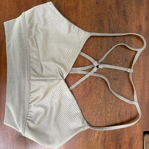 ALO Yoga Beige Strappy Bra